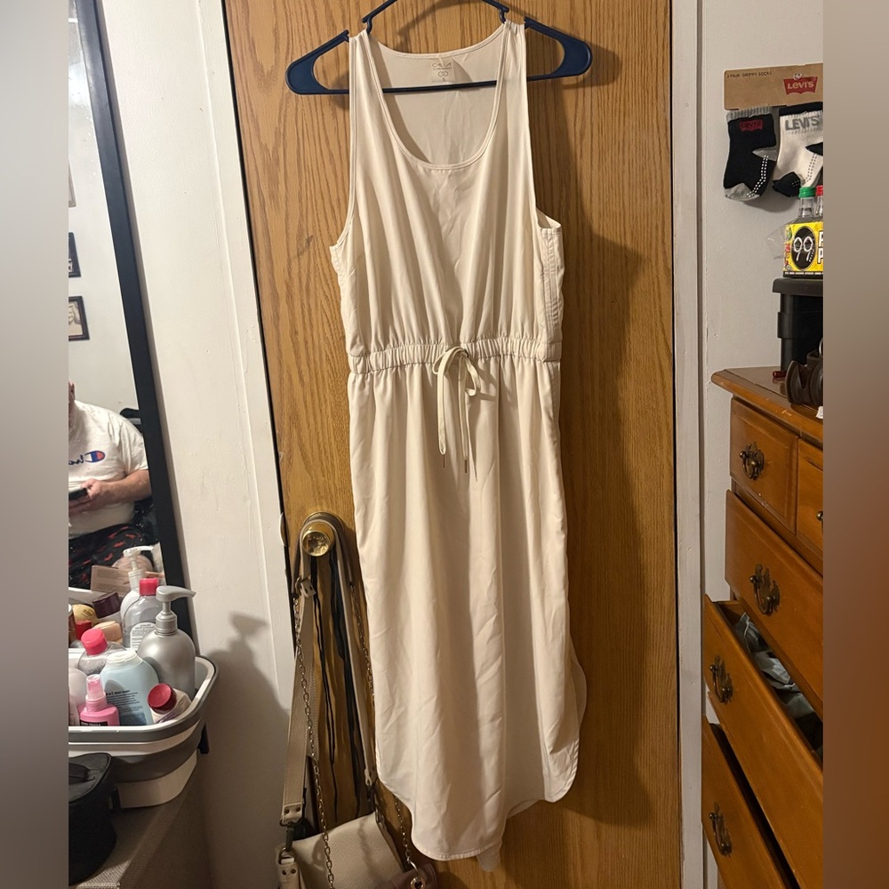CALIA by Carrie Underwood Cream Midi Dress
